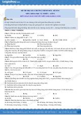 Đề thi học kì 1 KHTN 8 Kết nối tri thức - Đề số 8